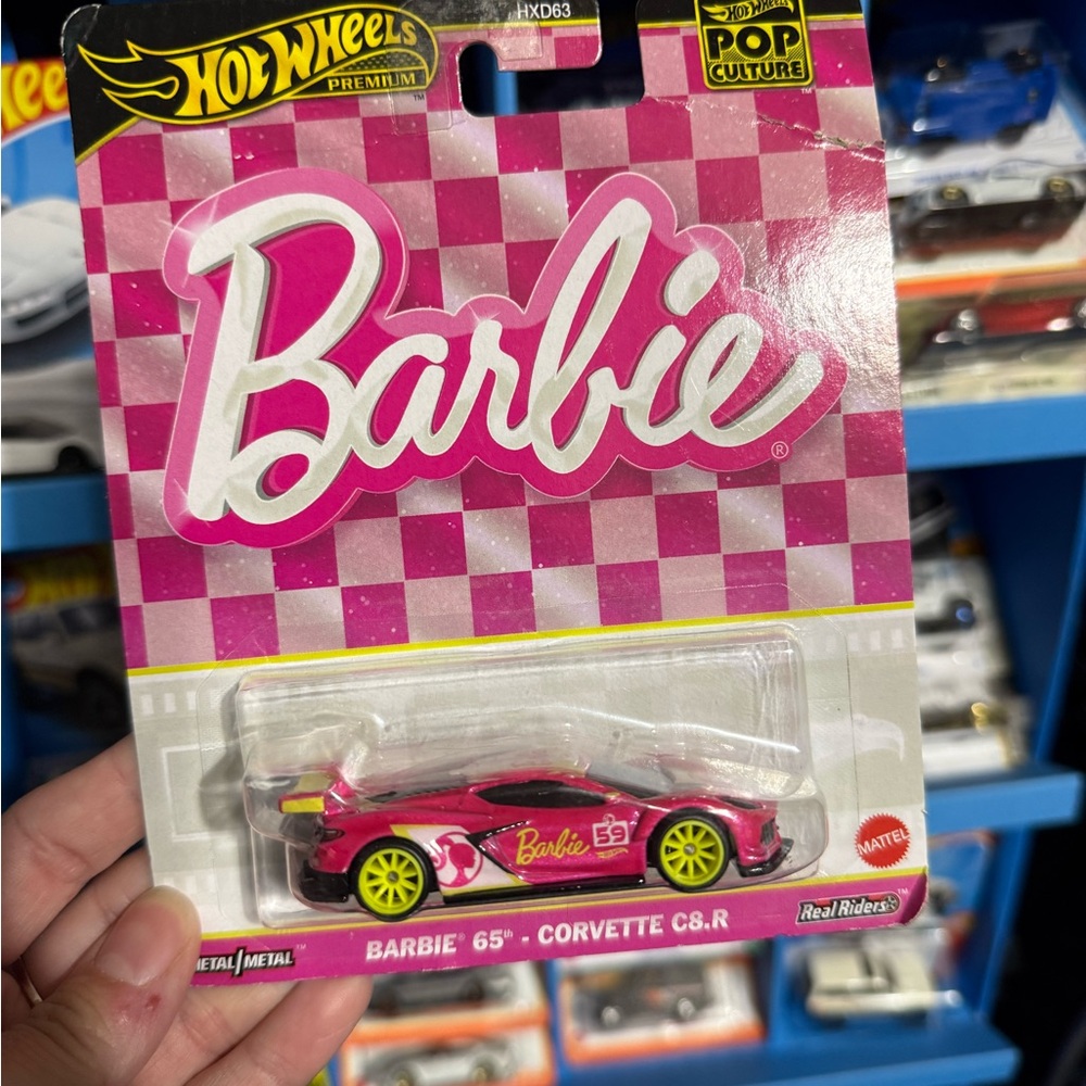 Hot Wheels Barbie Corvette C8.R Die-Cast Car